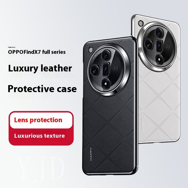 Ốp YJD Cho OPPO Find X7 Ultra Original Machine Leather Vỏ Điện Thoại Chống Sốc