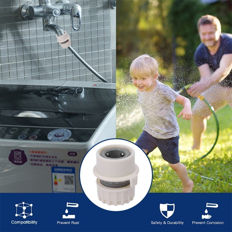 [Đặc sắc] Bộ kết nối vòi 4 điểm - Lắp đặt nhanh, chống rò rỉ - Vòi kết nối đường ống - Bộ chuyển đổi ống nước - Khớp ống - Phụ kiện hệ thống tưới tiêu