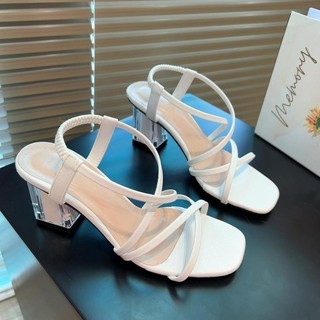 Giày Cao Gót Sandal Quai hậu khóa gài  - Kho Giày Bánh Bèo mã SandalDayXX cao 5cm 7 Phân Nữ DéP Shoes Quai Mảnh