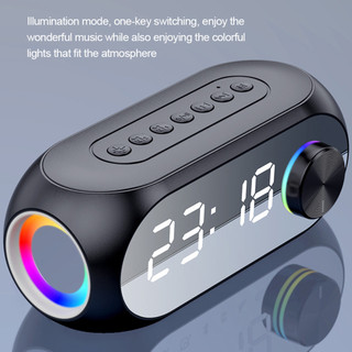 Loa kép S8 Loa Bluetooth không dây Đồng hồ báo thức đa chức năng Âm thanh có lắp ráp FM & Cuộc gọi Hiệu ứng vòm âm thanh nổi 3D