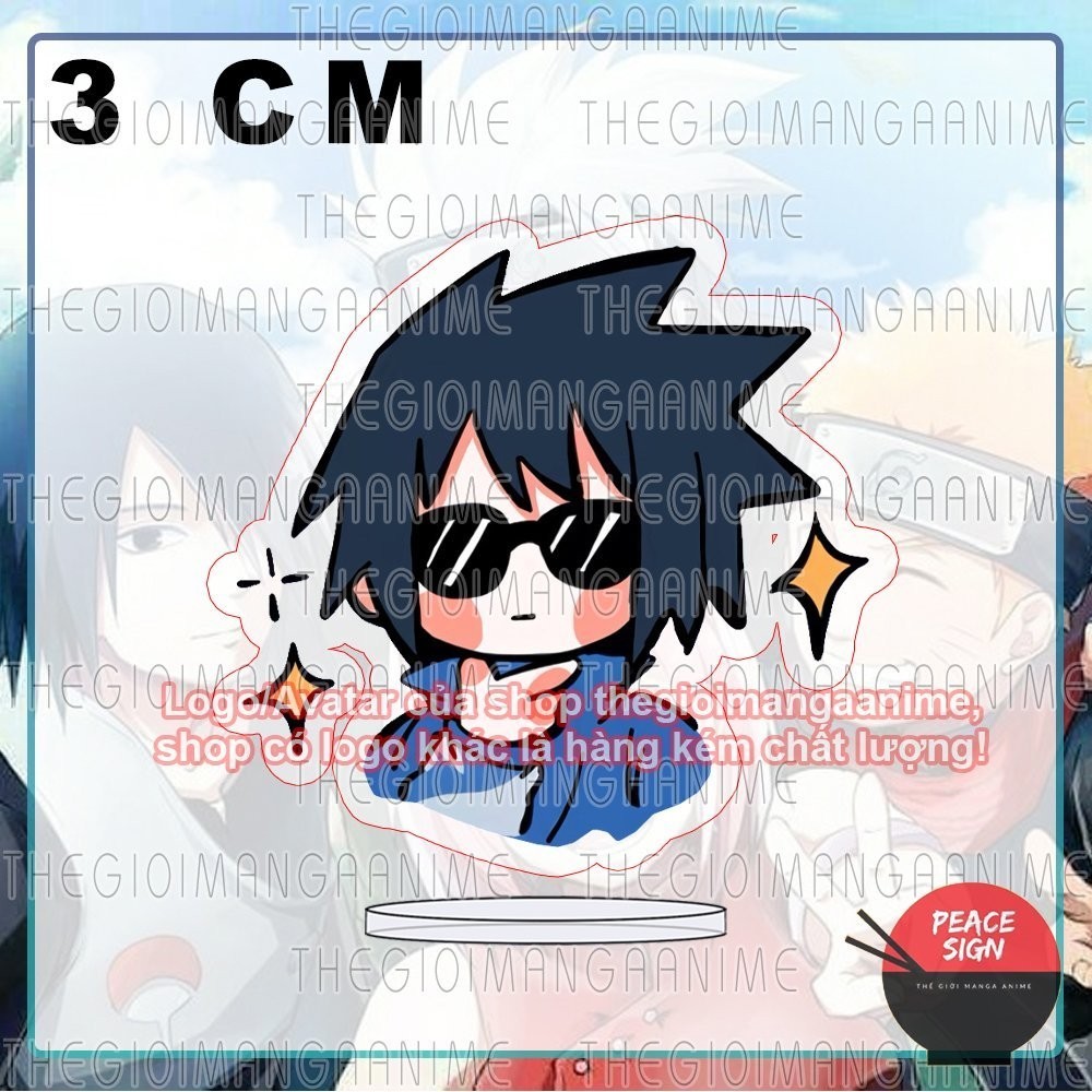 (3cm) Standee NARUTO ver BIỂU CẢM mô hình chibi acrylic standee anime mica trang trí trưng bày