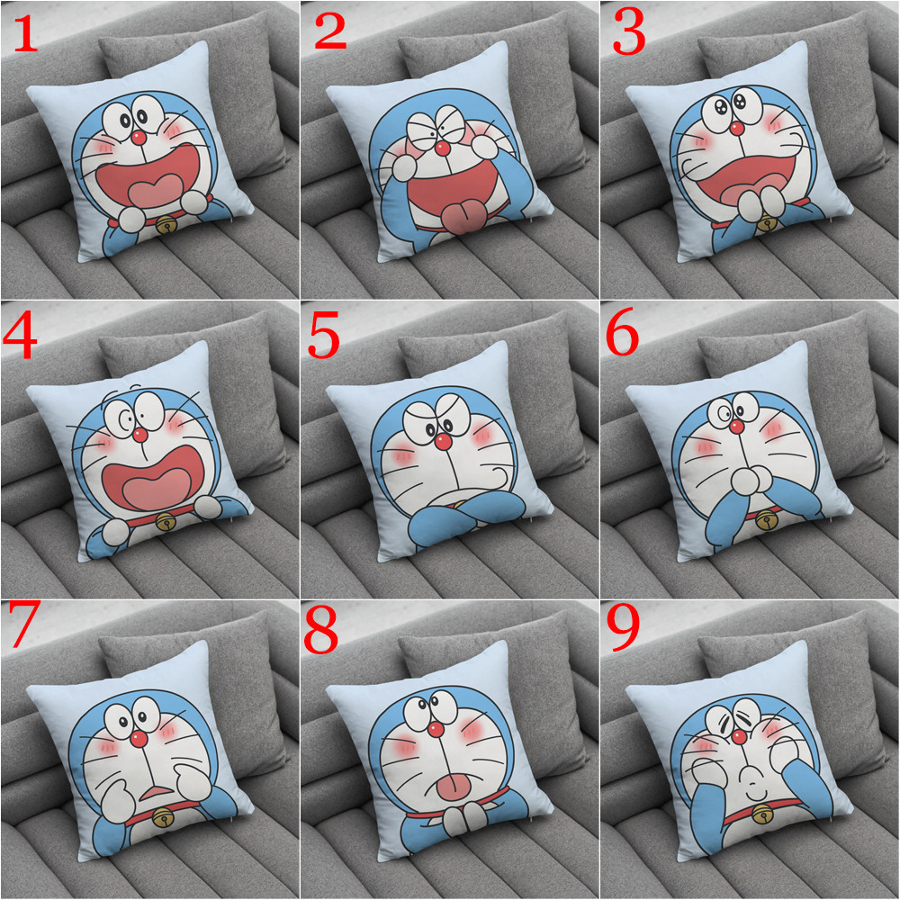 Hoạt Hình Dễ Thương Doremon Ném Vỏ Gối In Một Mặt Phòng Khách Sofa Xe Quà Tặng Đệm Quà Tặng Trẻ Em Quà Tặng (Không Có Lõi)