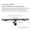 Pealike Micro Mics Mount Đèn mở rộng Giá đỡ cánh tay máy ảnh cho 2 micrô
