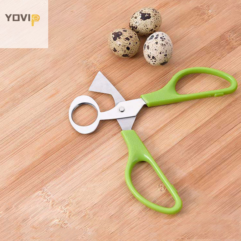 Yovip Kéo Trứng Thép Không Gỉ Chim cút Trứng Kéo Dụng Cụ Mở Trứng Lưỡi Cắt Sáng Tạo Bộ Dụng Cụ Dành Cho Phụ Kiện Nhà Bếp VN