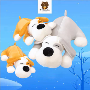 Kawaii Mỉm Cười Chó Sang Trọng Đồ Chơi Vui Vẻ Màu Cam Xám Chó Con Sang Trọng Búp Bê Gối Pug Dễ Thương Nhồi Bông Đồ Chơi Đệm Nhà Trang Trí Phòng Ngủ Tựa Đầu Mềm Mại Cho Bé Đồ Chơi Làm Dịu Trẻ Em Quà Tặng Sinh Nhật
