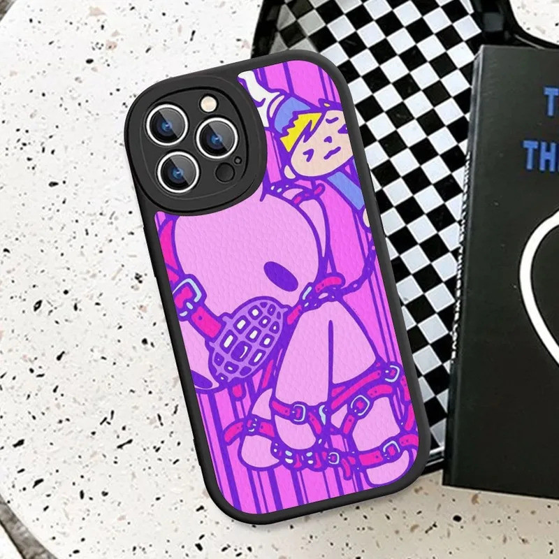 TP-1 Dễ Thương G-Gloomy B-Bear Ốp Điện Thoại Da Cứng Cho IPhone 16 17.35 14 13 12 Mini 11 14 Pro Max Xs X Xr 7 8 Plus Fundas
