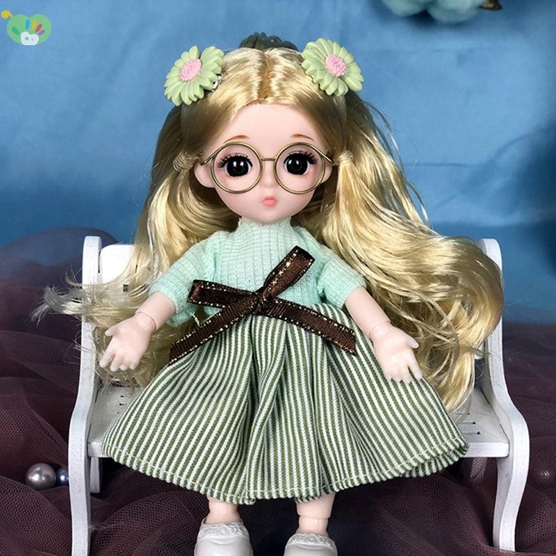 [XZNZMM] Quần áo búp bê 16-18 cm OB11 Váy quần áo búp bê 1 / 12 Phụ kiện búp bê Bộ đồ trang phục cho bé gái Quà tặng LMWU