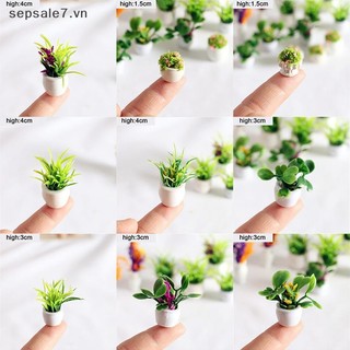 [ToyFeb] 12 Phong Cách 1: 12 Chậu Cây Nhà Búp Bê Nhựa Thân Thiện Với Môi Trường Phụ Kiện Trang Trí Nhà Cửa {vn}