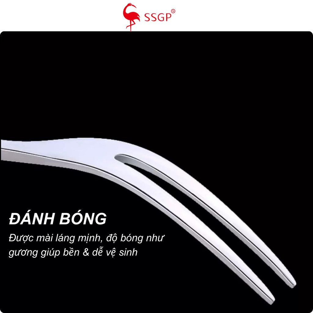 Nĩa ăn trái cây Inox 304 & 316 cao cấp SSGP  - SS11415 nĩa hoa quả xiên trái cây