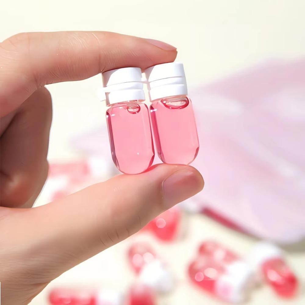OLVIDO 2 / 5 Chai du lịch, Chai thủy tinh chống rò rỉ, Trống di động với hộp đựng Mini có thể đổ lại lật tẩy trang & dưỡng da