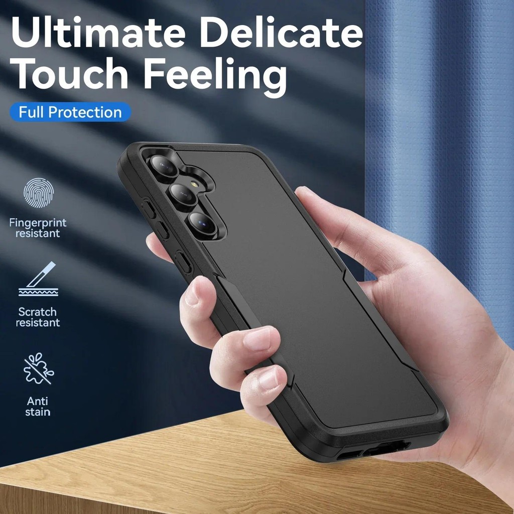 Ốp lưng hạng nặng quân sự cho Samsung Galaxy S24 FE S22 S23 Plus S25 Ultra A06 A16 A56 A55 A35 A15 Vỏ bảo vệ giáp