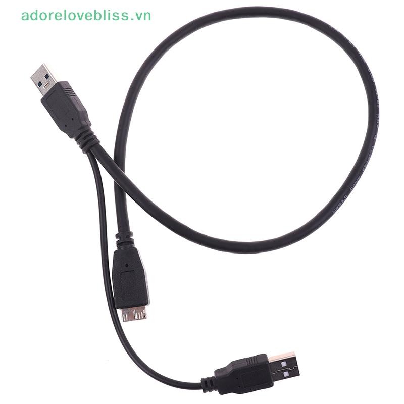 Thêm USB 3.0 A Nam Micro USB 3.0 B Y Dây Cáp Cho Ổ Cứng Ngoài Cáp Đĩa BSS