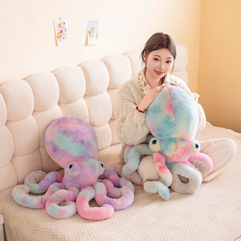 Rytanda Bạch Tuộc Sang Trọng Đồ Chơi Dễ Thương Nhiều Màu Sắc Bạch Tuộc Búp Bê Mềm Mại Đầy Động Vật Dễ Thương Búp Bê Động Vật Lớn Cho Trẻ Em Bạn Gái Quà Tặng Sinh Nhật