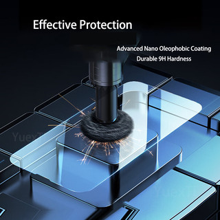 4 Full Cover Kính Cường Lực Cho iPhone 11 12 13 14 15 16 Pro Max Bảo Vệ Màn Hình Cho iPhone X XR XS Max 7 8 Plus Kính Phim