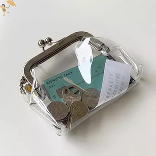 [Gou] Ins Trong Suốt Đơn Giản Sắt Miệng Kẹp Túi Đồ Nhỏ Túi Bảo Quản Ví Đựng Tiền Xu VN