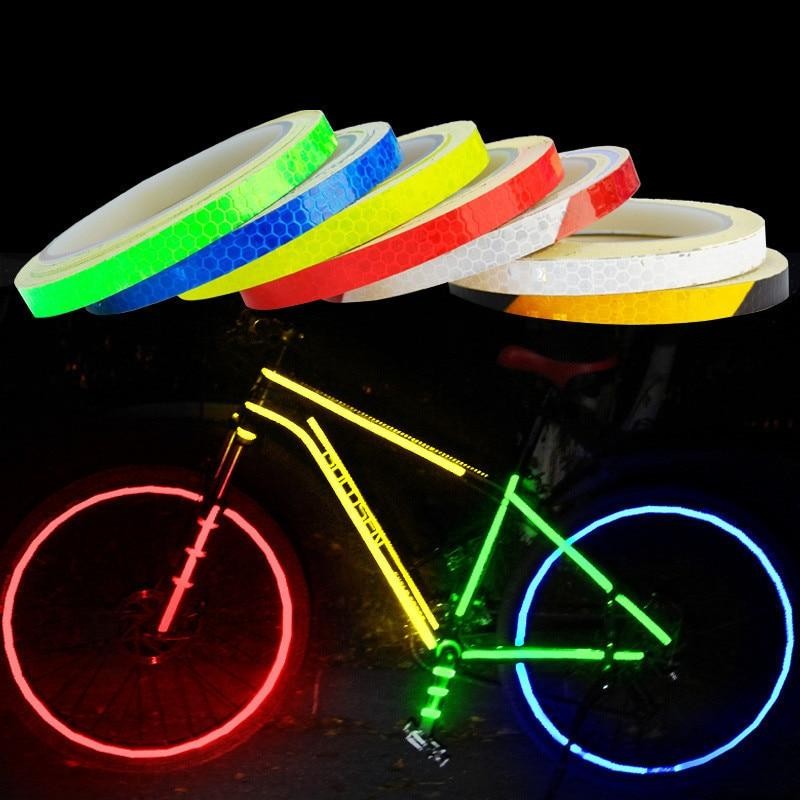 Ge 1cm * 8m Dán Băng Huỳnh Quang Dải Băng Cho Mũ Bảo Hiểm Xe Máy Xe Tay Ga n
