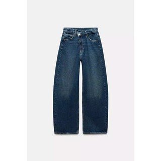 Zara Spring Sản phẩm mới dành cho nữ Retro Casual All-Match Mid-Waist Loose Jeans6688010