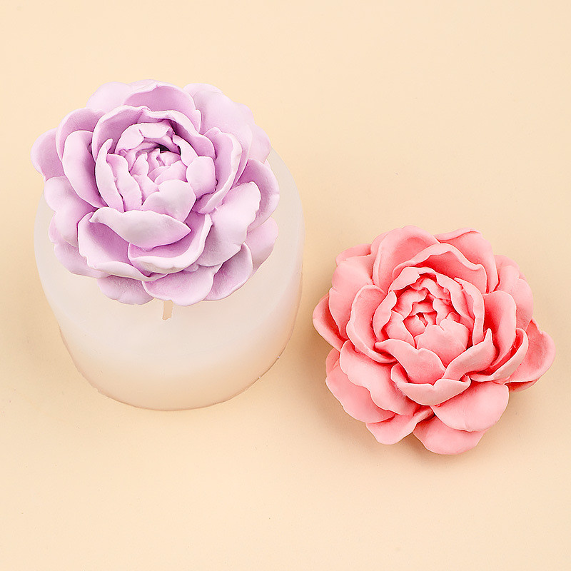 Đầu Hổ Hoa Nhài Khuôn Silicon Hương Liệu Thạch Cao Nến Khuôn Sô Cô La Fondant Bánh Trang Trí Khuôn Làm Bánh Handmade