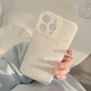 Ốp Lưng TPU iPhone 12 13 14 15 16 Pro Max Appe iPhone Case 16Plus 11 Clear 14 Bao Gồm Tất Cả Chống Rơi Mềm Lấp Lánh Hoa