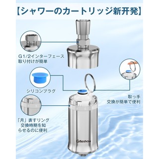 Greeshow GS-2835 Shower Water Purification Cartridge - Chlorine Removal Replacement Filter