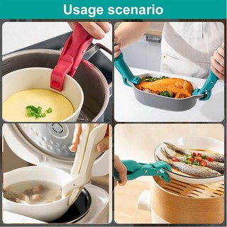 Kẹp giữ bát chống bỏng đa năng cho nhà bếp nâng cấp 2026 Kẹp bát chống bỏng đa chức năng Kẹp silicon chống bỏng chống bỏng cho nồi bát đĩa và nồi đúc nhựa silicone chống trượt di động
