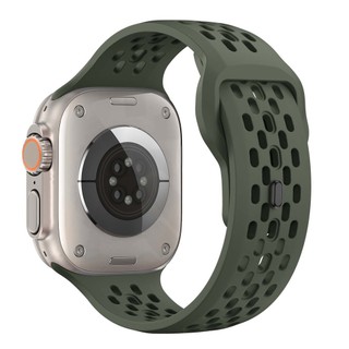 Dây Silicon Cho Apple Watch series 10 46mm 42mm 44mm 45mm 40mm 41mm Vòng Tay Thể Thao Mùa Hè iwatch Ultra 2 49mm