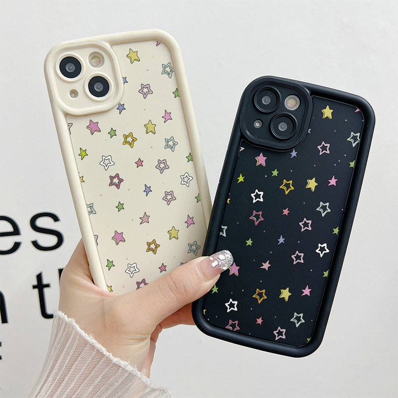 Ốp Lưng Cho Samsung Galaxy S25 S24 S23 S22 S21 S20 Plus Ultra FE M55 M54 M51 A56 A55 A54 A53 A52 A51 A50 A73 A72 A71 Chống Rơi Thiên Thần Thiết Kế Mắt Motif Toàn Màn Hình Nhiều Màu Sắc Ngôi Sao