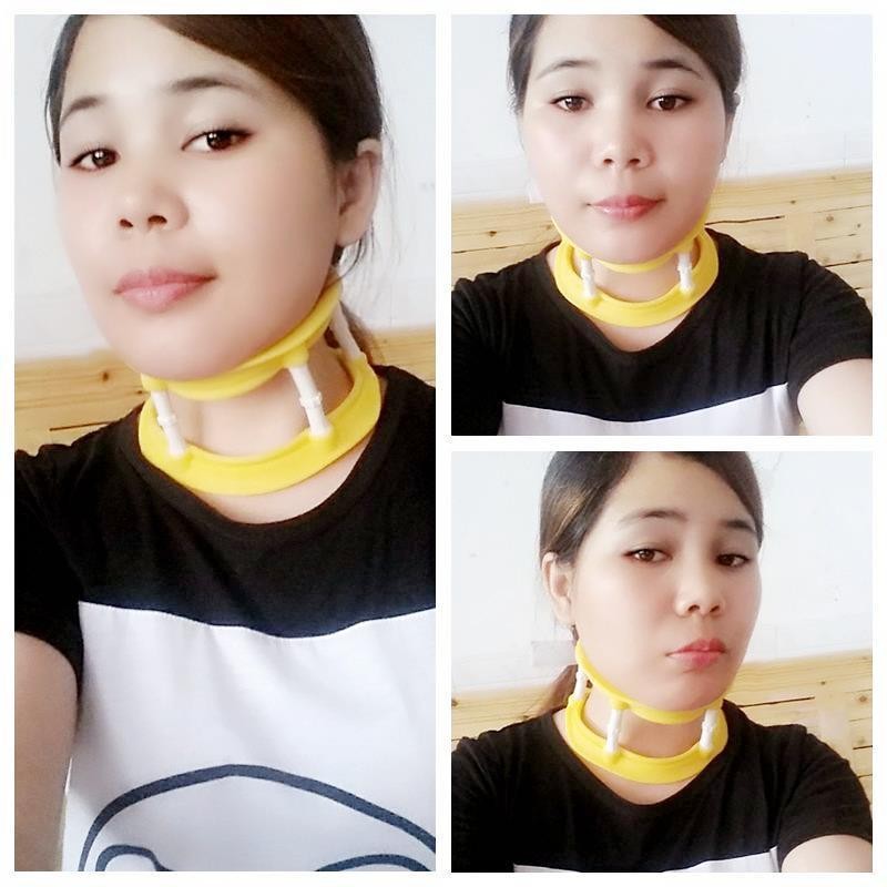Gối đỡ cổ silicon nâng cao điều chỉnh độ cao cho người lớn, thoáng khí, lực kéo cột sống cổ, chống vẹo cổ GFGD