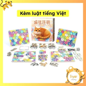 CALICO bản mới Boardgame lắp ghép thảm cho mèo Tigar