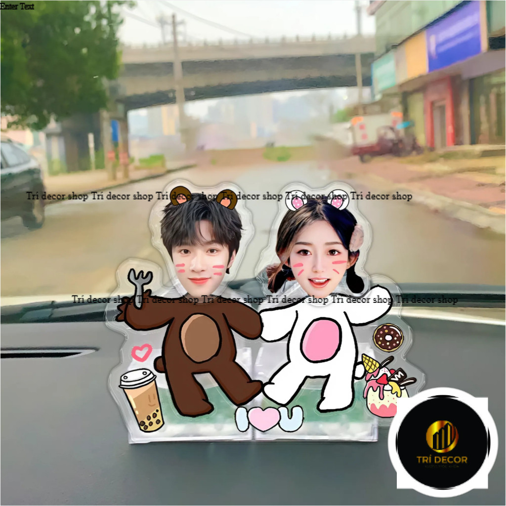 ( QUÀ TẶNG TỐT NGHIỆP  ) Mô hình standee lắc đầu chạy pin ghép mặt theo yêu cầu chibi cute Trí Decor làm QUÀ SIÊU CUTE