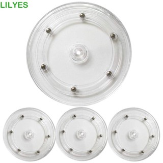 Bàn xoay LILYES Acrylic, Giá đỡ màn hình 360 độ, Tấm xoay trong suốt trưng bày trang sức