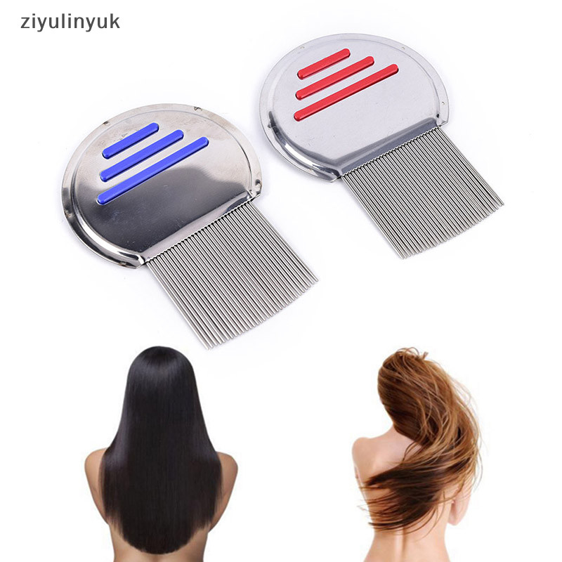 Ziyulinyuk Chải lông bằng thép không gỉ Lược chải lông chấy EN