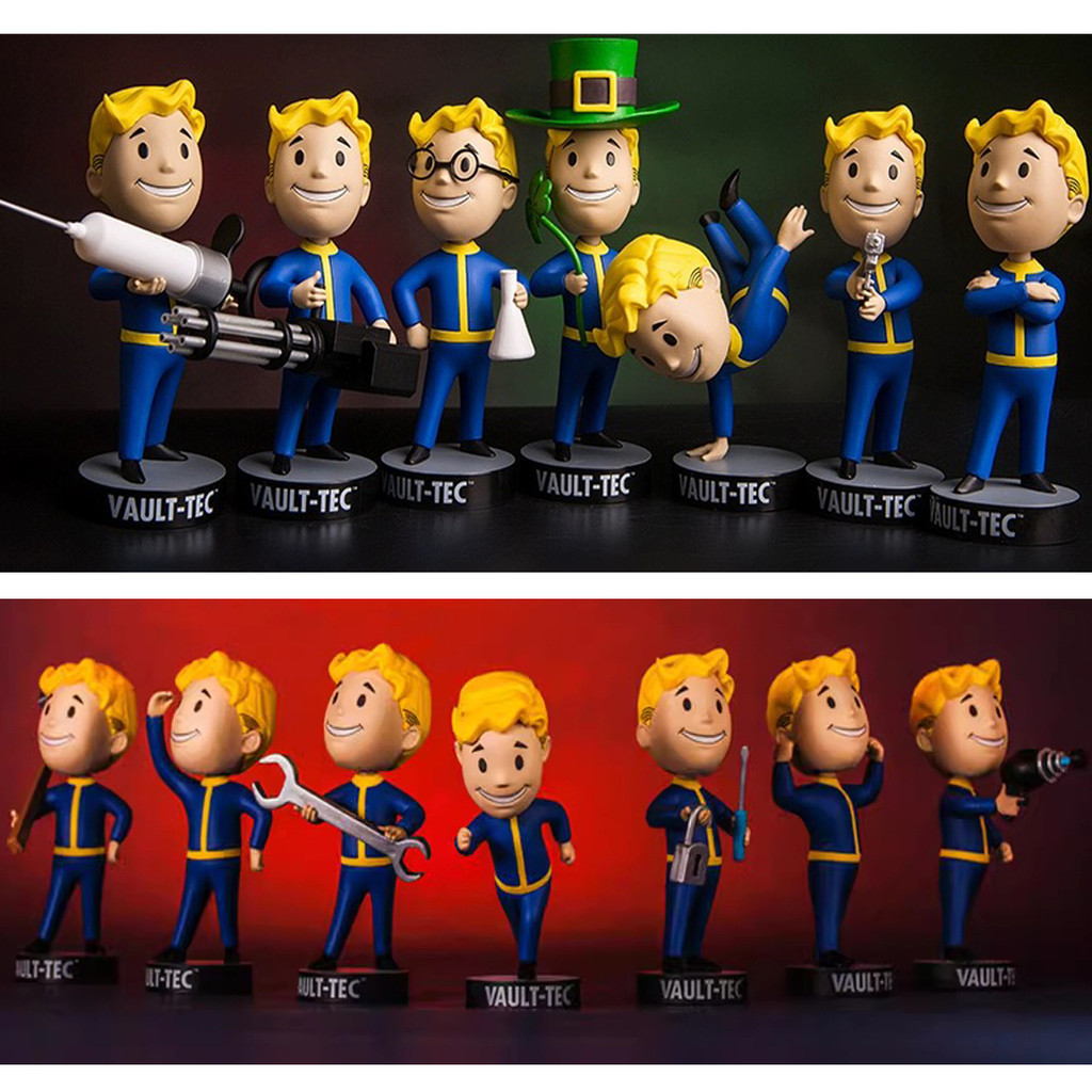Rơi ra 4 Bức Tượng Nhỏ Fallout Vault Boy Pip Boy Nhân Vật Hành Động Mô ...