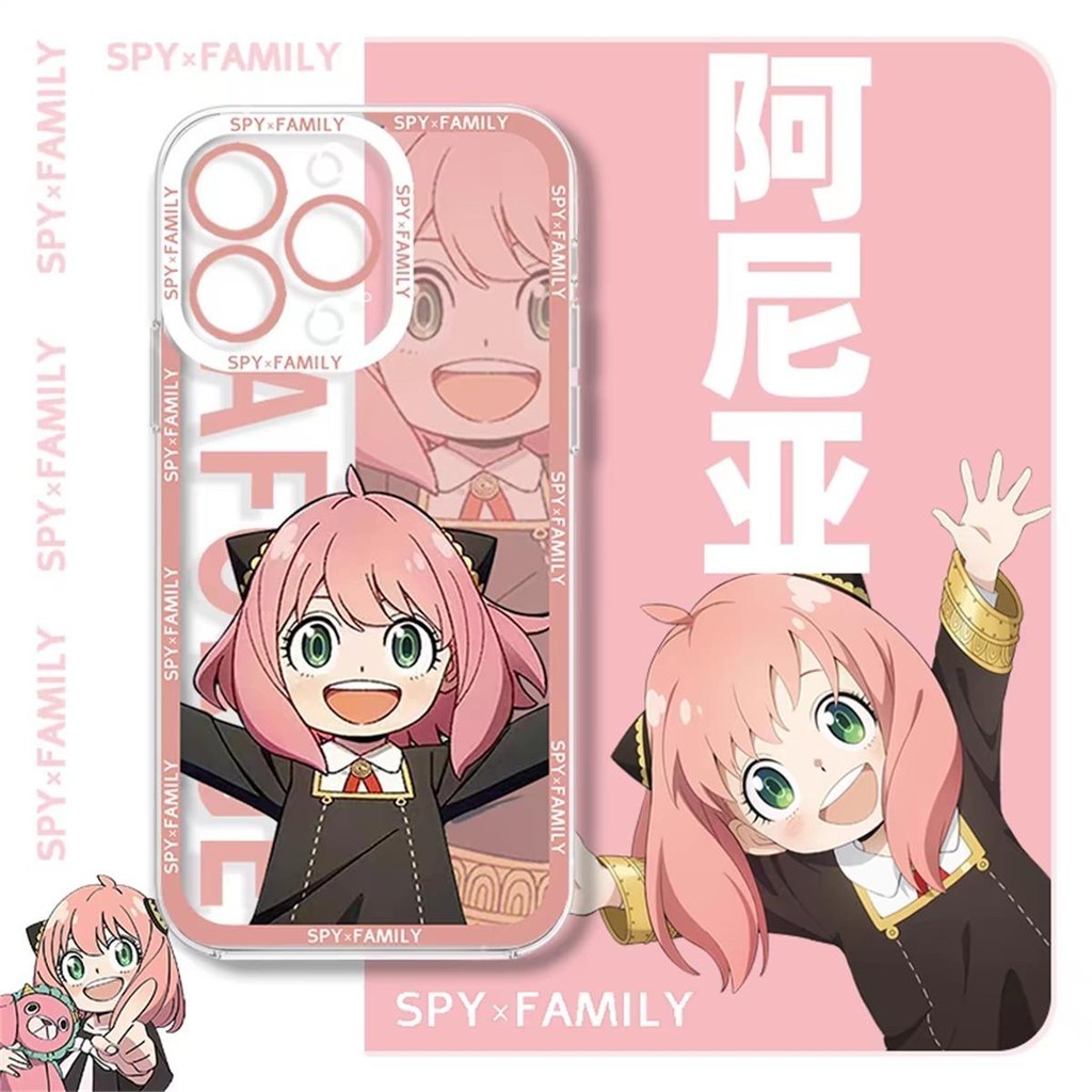 Ốp Lưng Cho Samsung Galaxy A54 A55 A25 A15 A22 A23 A30 A20 A31 A32 A33 A50 A50S A30S Anime SPY Family Anya Clear TPU Silicone Phim Hoạt Hình Mềm Mại Cặp Đôi Dễ Thương Vỏ Điện Thoại