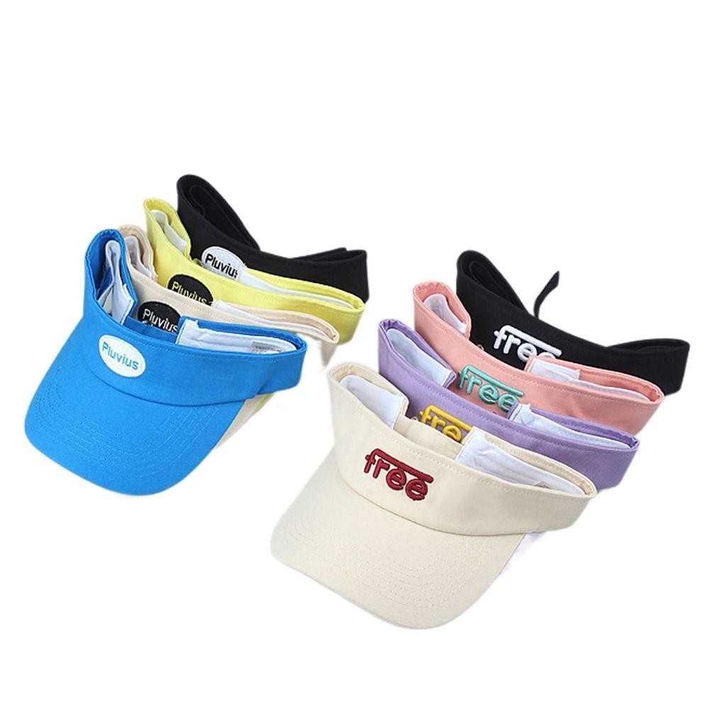 DELMER Rỗng Mũ Trên, Mũ Bóng Chày Chống Tia UV Có Thể Điều Chỉnh, Cotton Thời Trang Các Loại Màu Sắc Thoáng Khí Mũ Chống Nắng Tennis Golf
