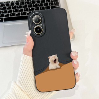 Vỏ Cho Realme C67 Ốp Lưng RMX3890 Thỏ Đáng Yêu Bơ Gấu Trúc Bảo Vệ Camera Vỏ TPU Mềm Cho RealmeC67 C 67 4G