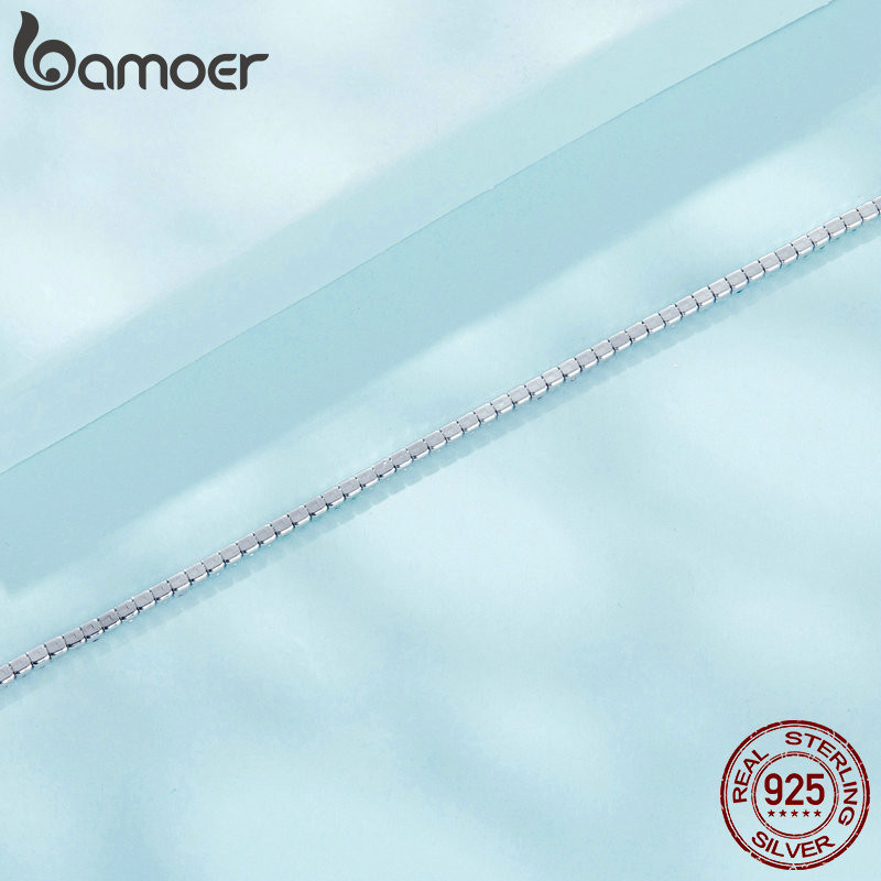 Bamoer 925 Sterling Sliver Vòng Tay Trang Sức Cầu Vồng Quà Tặng Cho Nữ