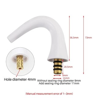 Ghế nha khoa và ống nhổ tích hợp máy phụ kiện xả nước cấp nước súc miệng ống xả khuỷu tay ống thẳng