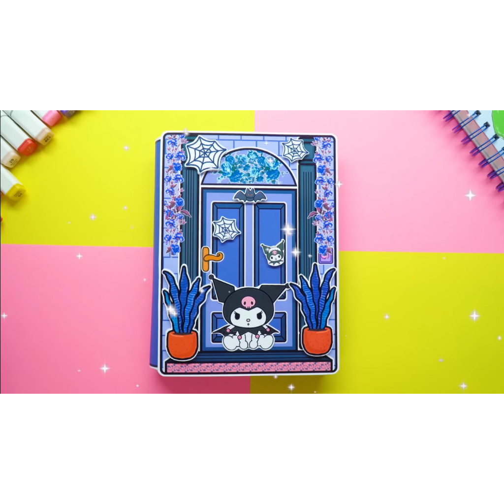 Ngôi nhà của bé Kuromi House In Quiet Book.