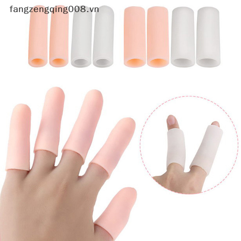 F8vn 5 chiếc ống gel silicone băng ngón tay bảo vệ ngón chân chân giảm đau chân chăm sóc f8vn