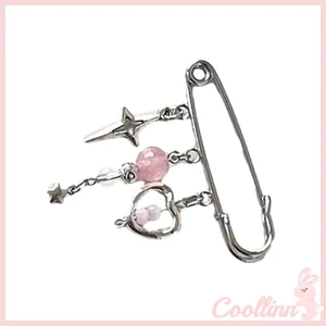 Coo Thời Trang Đính Hạt Pin Có Dây Xích Handmade Trâm Cho Túi Và Quần Áo Ba Lô Mặt Dây Chuyền Huy Hiệu Thời Trang Quần Áo Acces