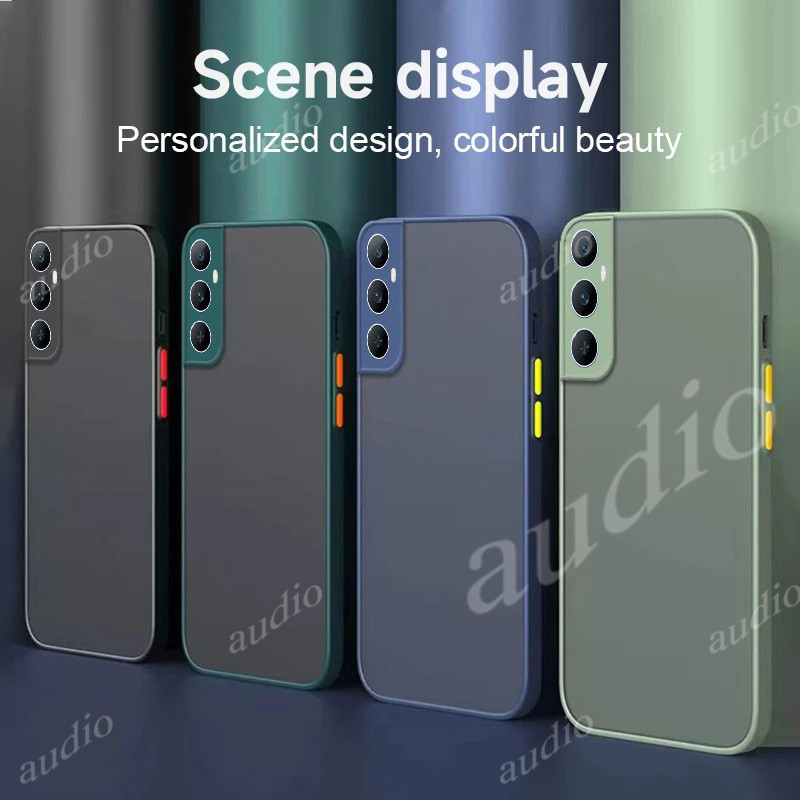 Dành Cho Realme c65 4G 2024 Ốp điện thoại Silicon Mờ Chống Sốc Cho Realme c65 C 65 65 65C RealmeC65 4G Vỏ Sau Ốp điện thoại Coques Camera Bảo Vệ Funda Vỏ