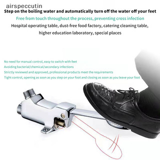Airpeccutin 1 Vòi Đồng Lưu Vực Gắn Sàn Bàn Đạp Chân Đơn Bệnh Viện Phòng Thí Nghiệm Chân Tập Nhà Bếp Phòng Tắm Bồn Rửa EN