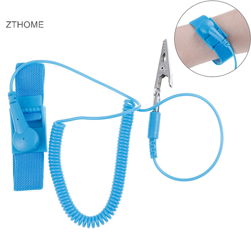Zthome Vòng tay chống tĩnh điện ESD Cáp xả tĩnh điện Dây đeo cổ tay có thể tái sử dụng HOT