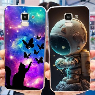 Dành Cho Samsung J6 J6 + Ốp Lưng SamsungJ6 J 6 Plus J6Plus 2018 J610G J600G J600F Ốp Điện Thoại TPU Silicon Mềm Họa Tiết Hoa Gấu Trúc Dễ Thương