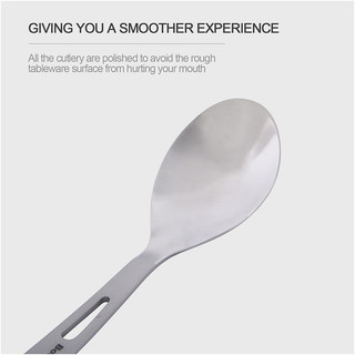 Boundless Voyage Cắm Trại Bộ Dao Kéo Titan Thìa Nĩa Dao Spork Đũa Ống Hút Ngoài Trời Bộ Đồ Ăn Du Lịch Hàng Ngày Flatware