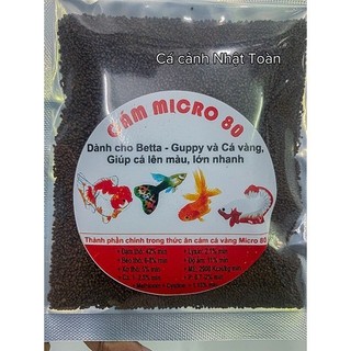 Micro 80 (cám hạt nổi) thức ăn cho cá betta, guppy, cá vàng