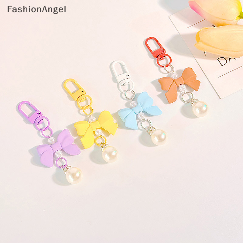 Fashionangel Nơ Màu Kẹo Mặt Dây Chuyền Móc Khóa Thời Trang Y2K Móc Khóa Tai Nghe Hộp Đựng Charm Túi Mặt Dây Chuyền Túi Xách Phụ Kiện TH
