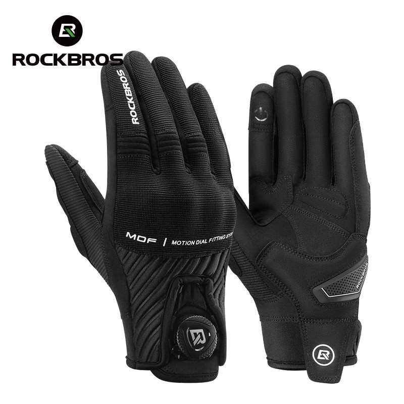 ROCKBROS Găng Tay Xe Máy Điều Chỉnh Nhanh Khóa Màn Hình Cảm Ứng Tương Thích Thoáng Khí Chống Sốc Găng Tay Đi Xe Đạp