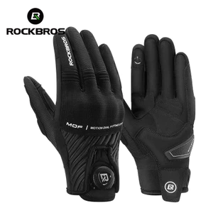 ROCKBROS Găng Tay Xe Máy Điều Chỉnh Nhanh Khóa Màn Hình Cảm Ứng Tương Thích Thoáng Khí Chống Sốc Găng Tay Đi Xe Đạp
